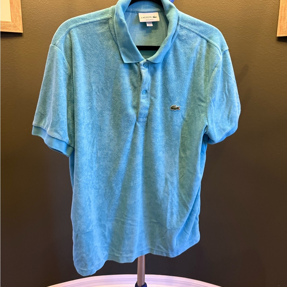 Men’s Lacoste size large terry cloth polo